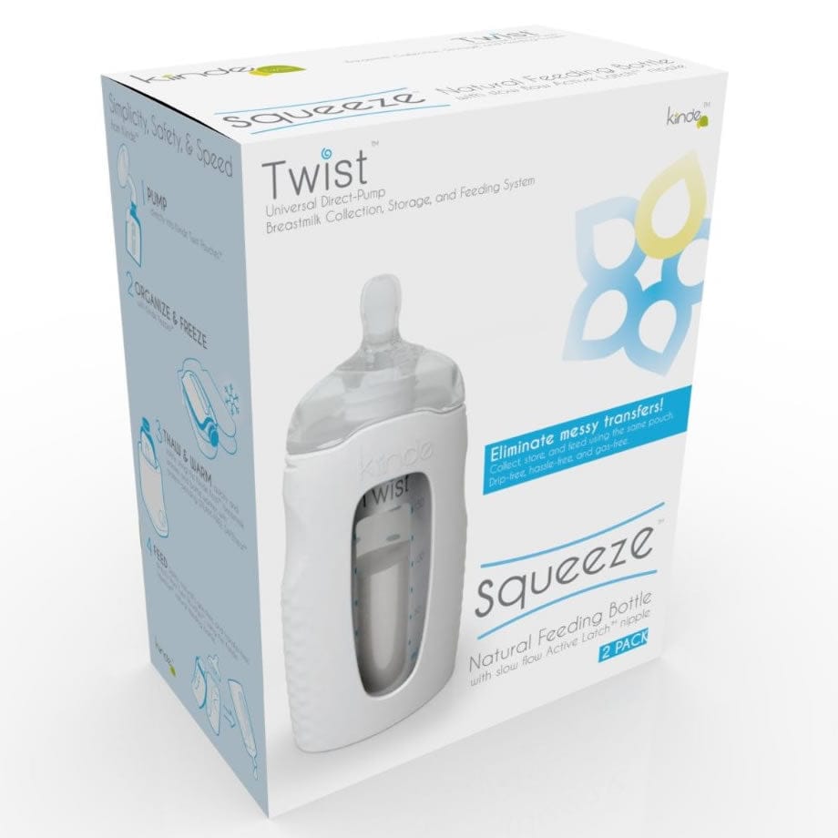 Kiinde Squeeze Natural Feeding Bottle - SQ-N-002-NA