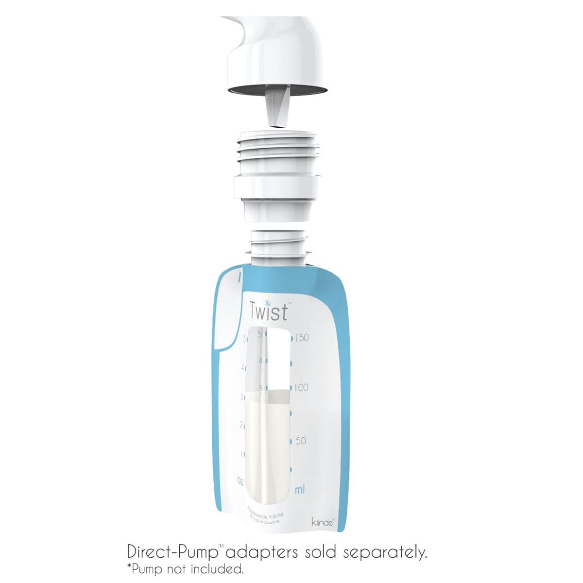 Kiinde Twist Pouch Milk Storage Pouch, 8 oz, 40pk - TW-L-040-NA