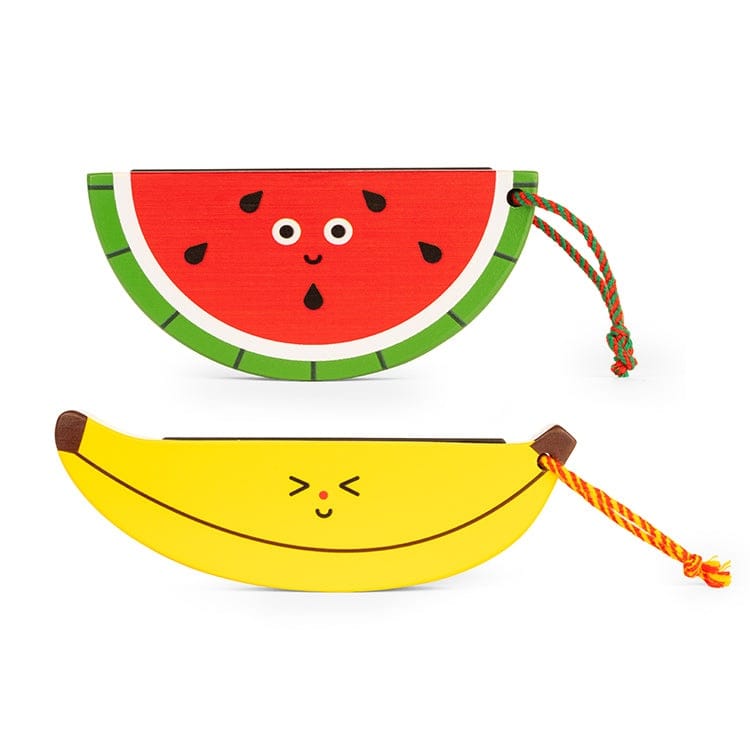 Kikkerland Design Inc Kidoki Wooden Fruit Harmonica