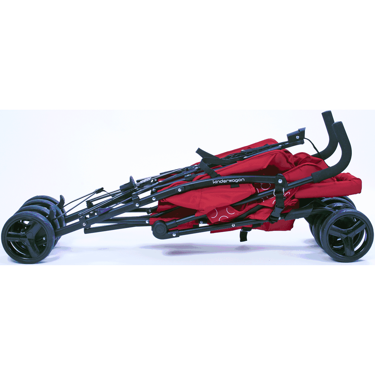 Kinderwagon HOP Tandem Double Umbrella Stroller in Black - 114-HOP-BLACK