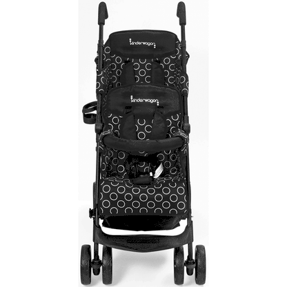Kinderwagon HOP Tandem Double Umbrella Stroller in Black - 114-HOP-BLACK