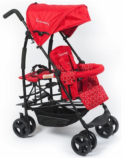 Kinderwagon Jump Sibling Stroller - Red