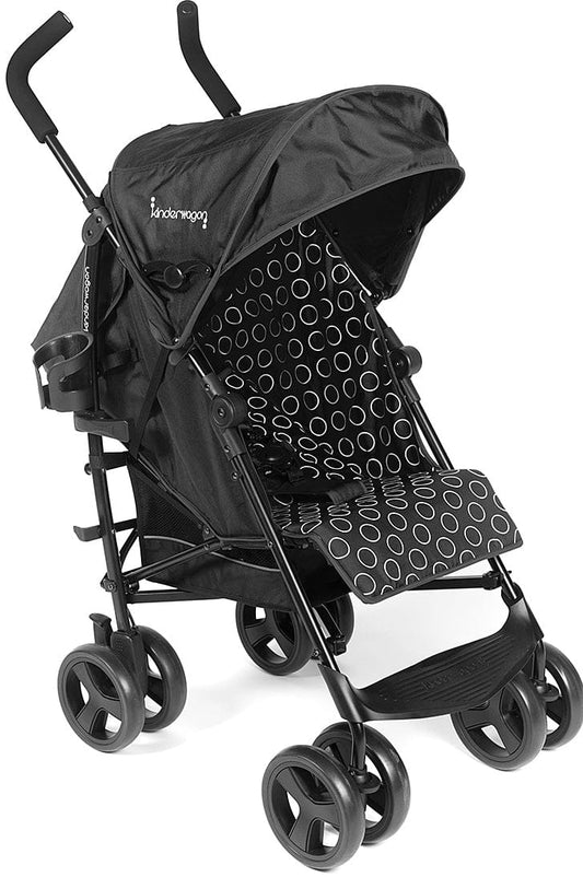 Kinderwagon Skip Umbrella Stroller - Black - 214-SKIP-BLACK