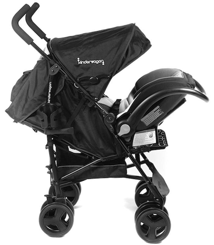 Kinderwagon Skip Umbrella Stroller - Black - 214-SKIP-BLACK
