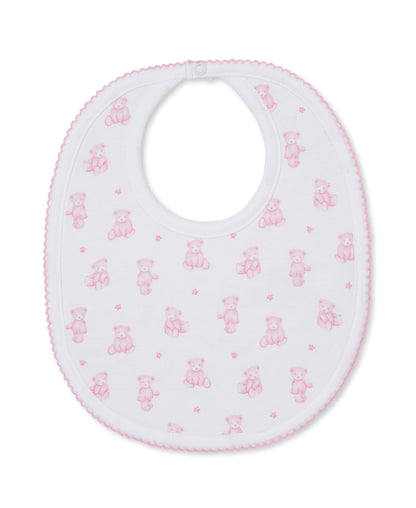 Kissy Kissy Bib - Teddy Bears, Pink, One Size