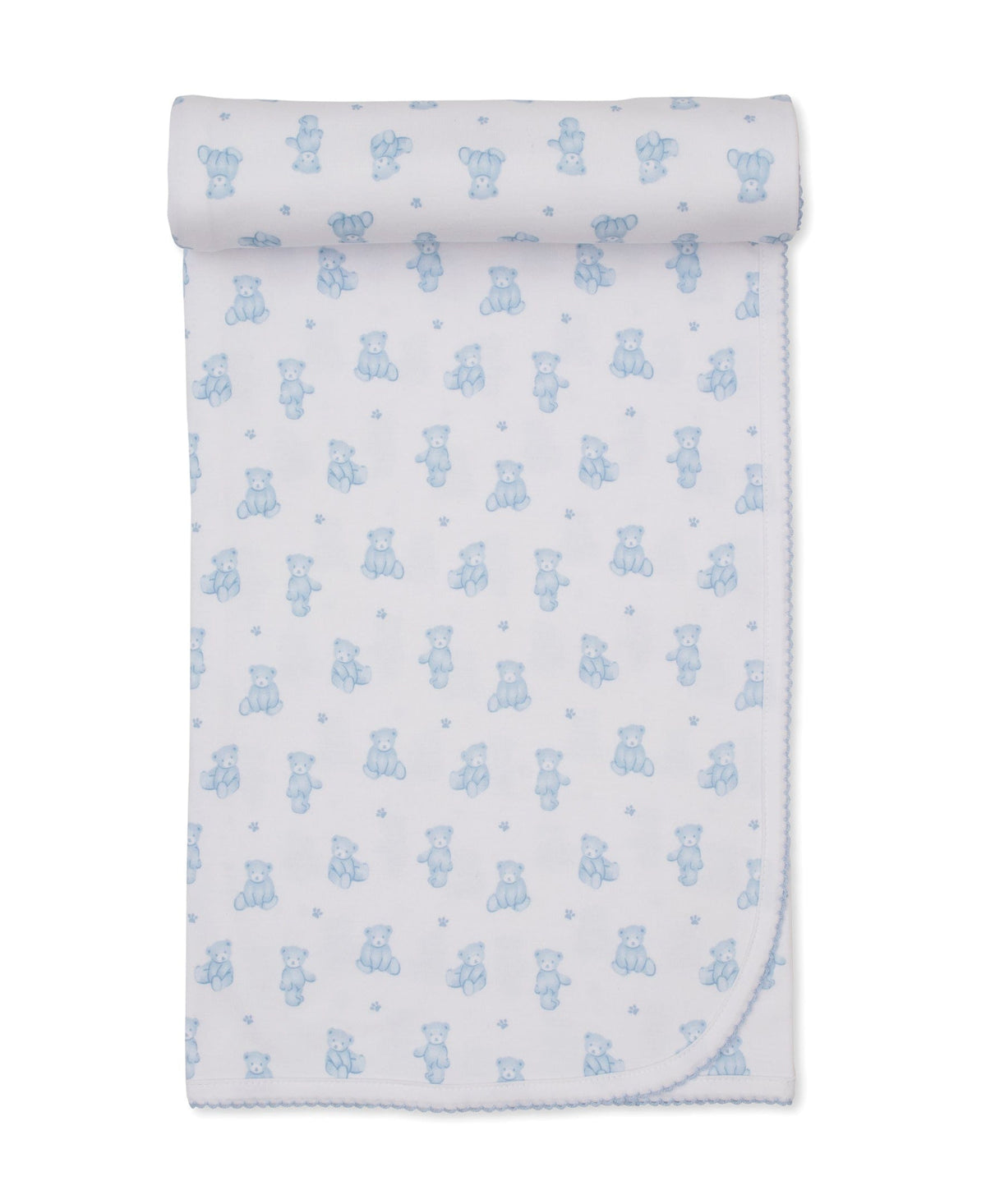 Kissy Kissy Blanket - Teddy Bears, Light Blue, One Size