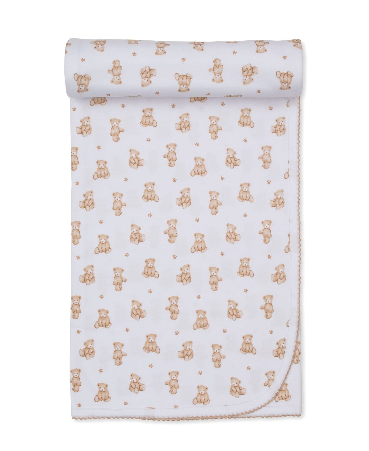 Kissy Kissy Blanket - Teddy Bears, Tan, One Size