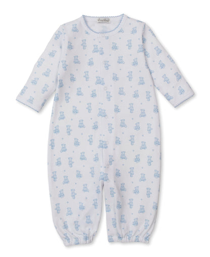 Kissy Kissy Convertible Gown - Teddy Bears, Light Blue, Newborn - Image 2