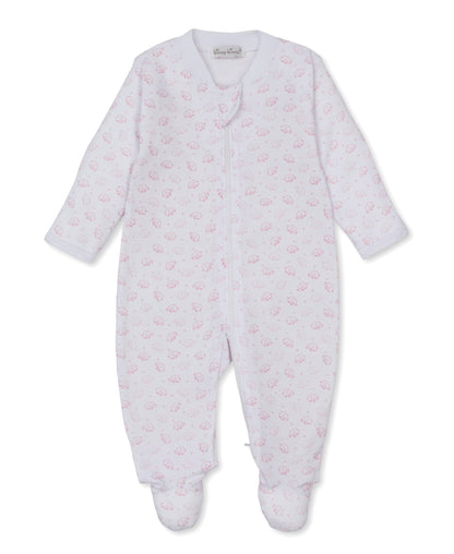 Kissy Kissy Ele-fun Print Footie w/ Zip - Pink, 0-3M