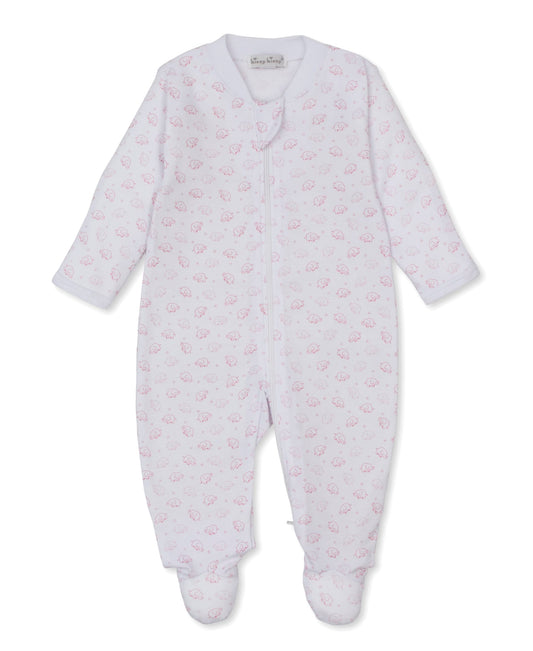 Kissy Kissy Ele-fun Print Footie w/ Zip - Pink, Newborn
