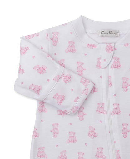 Kissy Kissy Footie w/ Zip - Teddy Bears, Pink, 0-3M - Image 2