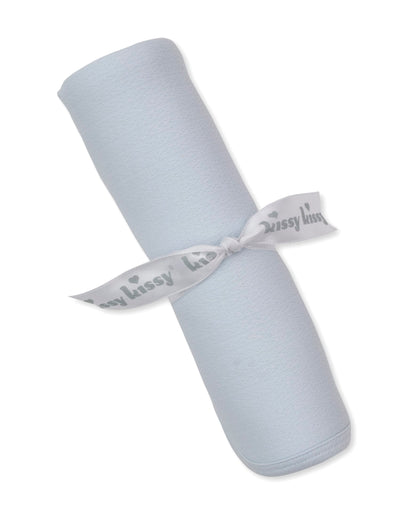 Kissy Kissy Pointelle Blanket - Light Blue, One Size - Image 2
