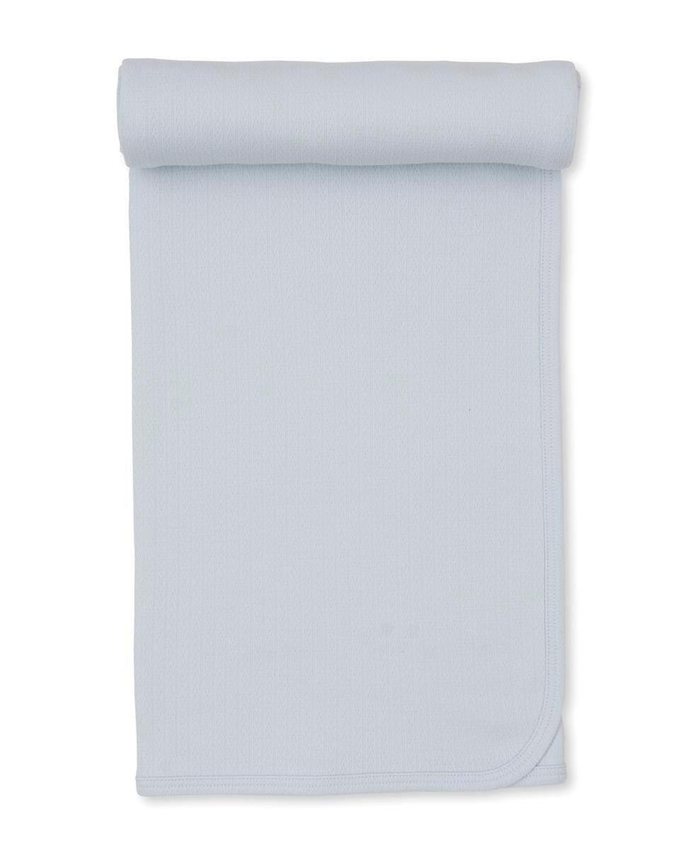 Kissy Kissy Pointelle Blanket - Light Blue, One Size