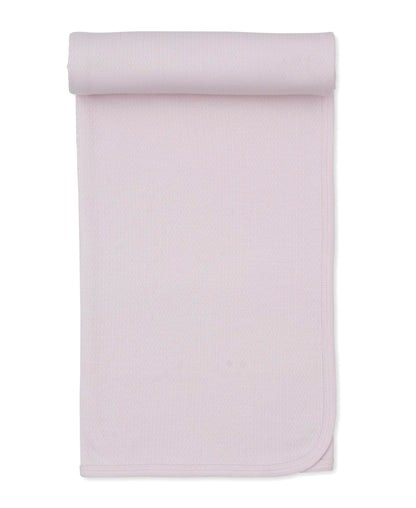 Kissy Kissy Pointelle Blanket - Pink, One Size