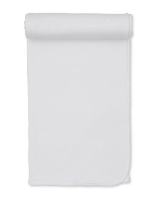 Kissy Kissy Pointelle Blanket - White, One Size