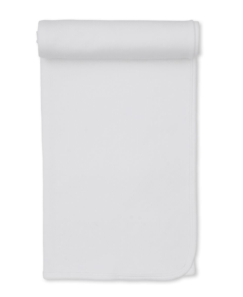 Kissy Kissy Pointelle Blanket - White, One Size