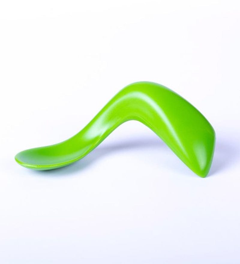 Kizingo Right Handed Toddler Spoon - Peas - 0086549000229