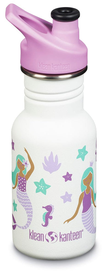 Klean Kanteen Kid Classic Sport Bottle, 12 oz - Mermaids - 1010142