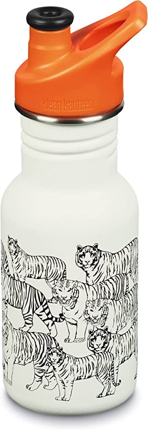 Klean Kanteen Kid Classic Sport Bottle, 12 oz - Tigers - 1008861
