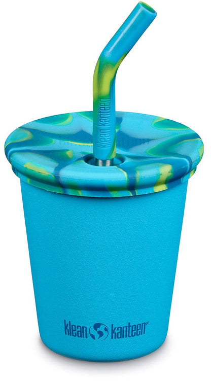 Klean Kanteen Kid Cup with Straw Lid, 10oz - Hawaiian Ocean - 1010148