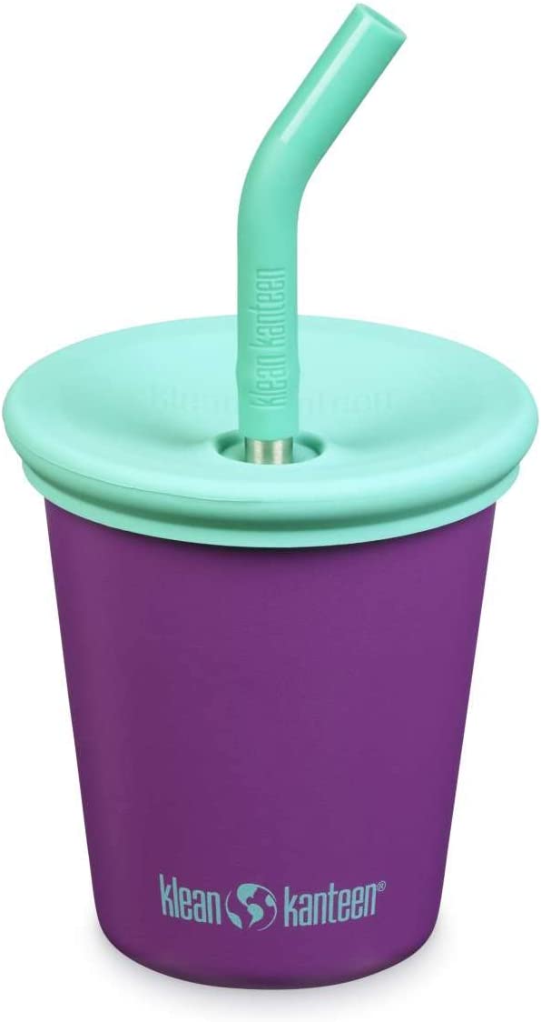 Klean Kanteen Kid Cup with Straw Lid, 10oz - Sparkling Grape - 1010150