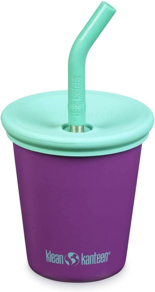 Klean Kanteen Kid Cup with Straw Lid, 10oz - Sparkling Grape - 1010150