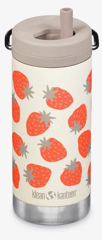 Klean Kanteen TKWide Insulated Bottle with Twist Cap, 12 oz - Strawberries - 1009471