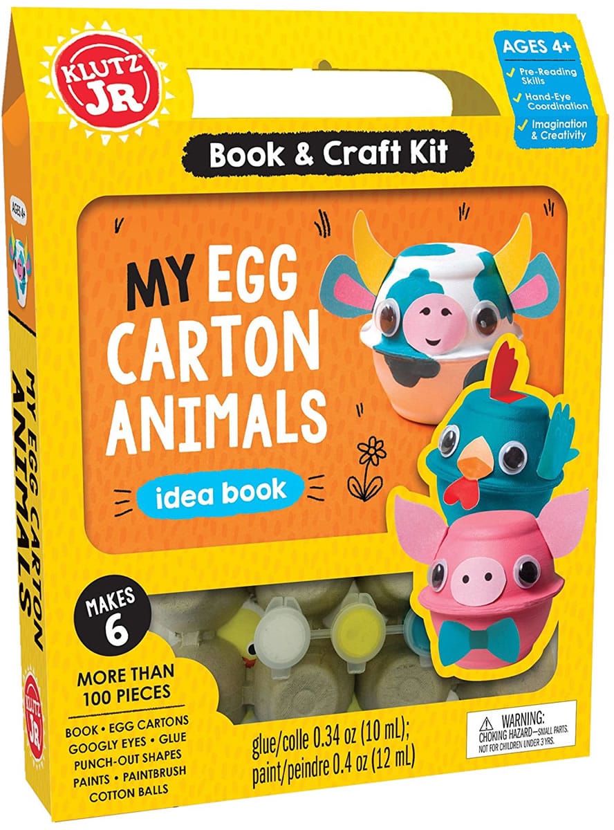 Klutz My Egg Carton Animals Book & Craft Kit - 593244