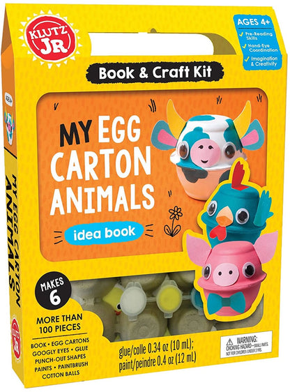 Klutz My Egg Carton Animals Book & Craft Kit - 593244