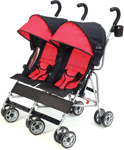 Kolcraft Cloud Double Umbrella Stroller - Scarlett Red - KT010-SCR1