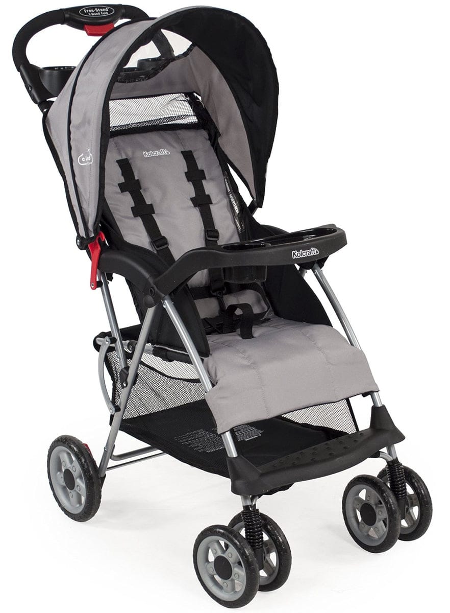Kolcraft Cloud Plus Lightweight Compact Stroller - Slate Black
