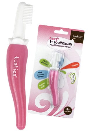 Kushies Baby's 1st Toothbrush - Pink - 80208
