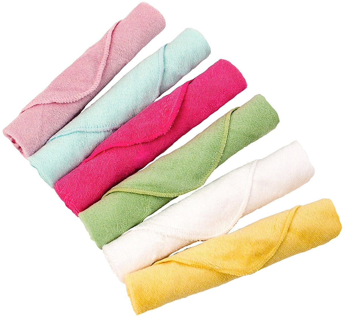 Kushies Baby Washcloths in Girl- 6 Pack - A371-92