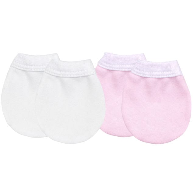 Kushies No Scratch Mittens, 2-Pack - Pink