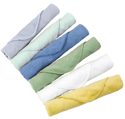 Kushies Single Ply Washcloths, 6-Pack - Boy - A371B