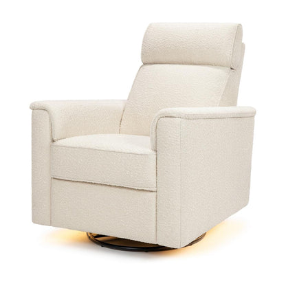 Namesake Willa Pro Power Recliner and Swivel Glider with Power Headrest, Lumbar & Light - Performance Ivory Boucle - M17182PWB