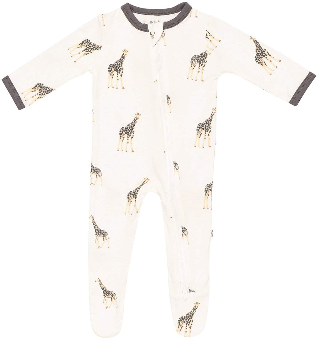 Kyte Baby Printed Zippered Footie - Giraffe (3-6 months) - 1911GF2
