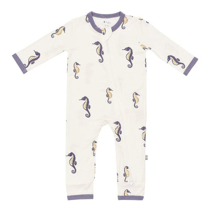 Kyte Baby Printed Zippered Romper - Sea Horse (6-12 months) - 1910SS3