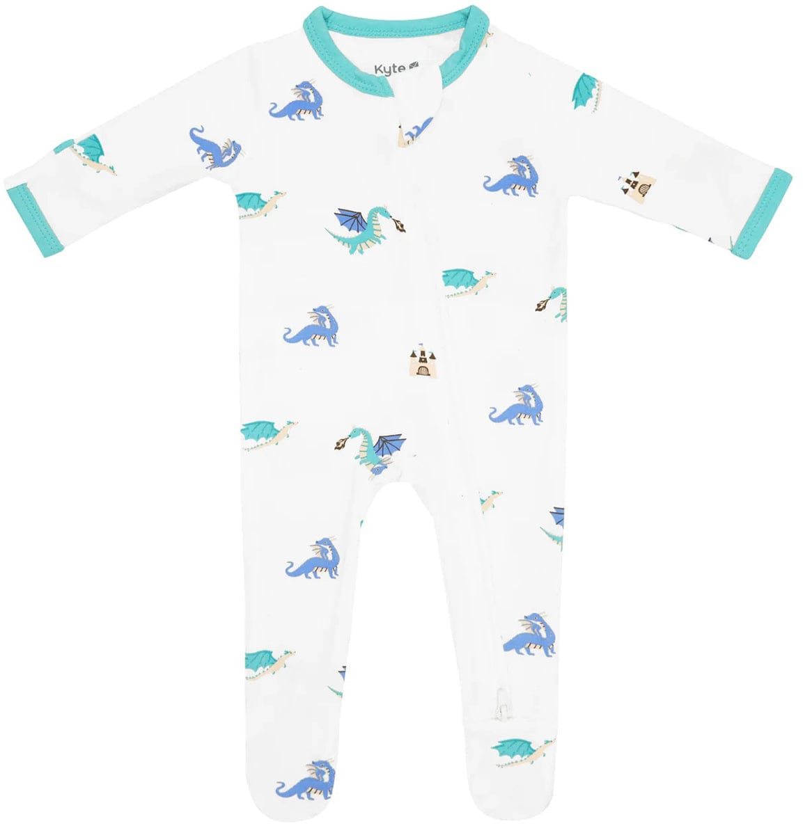 Kyte Baby Zippered Footie - Dragon (6-12M) - 1911DG3