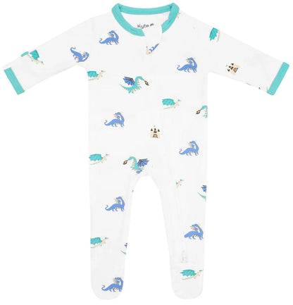 Kyte Baby Zippered Footie - Dragon (Newborn) - 1911DG0