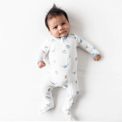 Kyte Baby Zippered Footie - Jurassic (3-6M) - 1911JR2