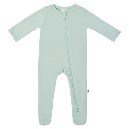 Kyte Baby Zippered Footie - Sage (6-12 months) - 1908sg3