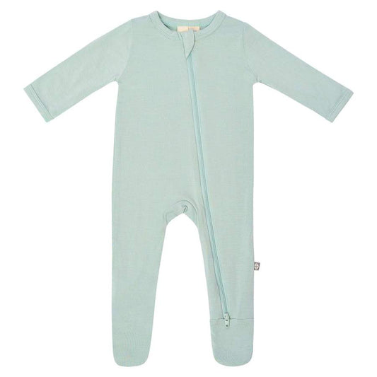 Kyte Baby Zippered Footie - Sage (6-12 months) - 1908sg3