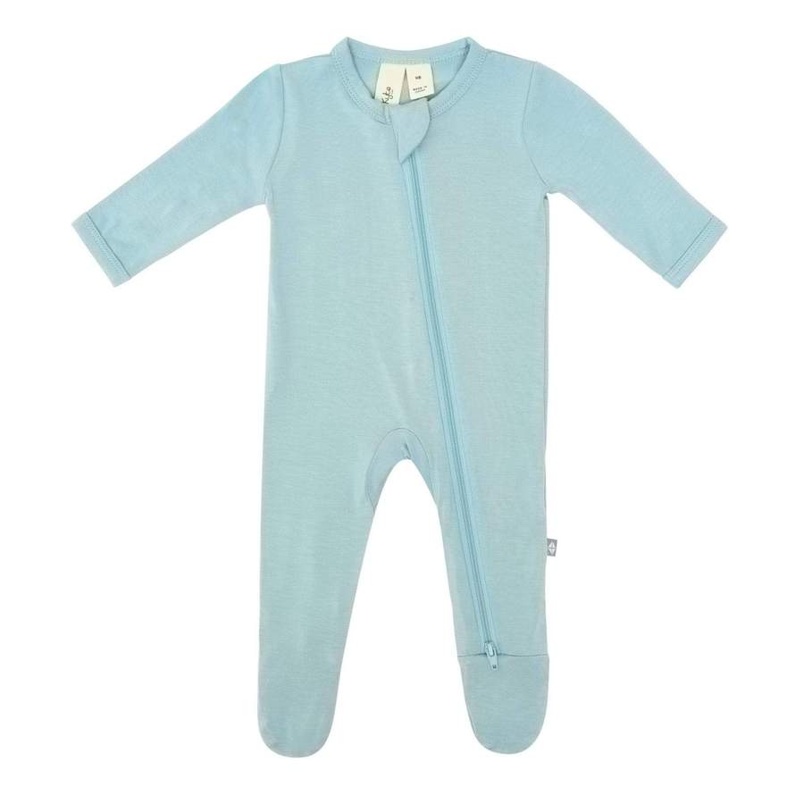 Kyte Baby Zippered Footie - Seafoam (Newborn) - 1908SF0