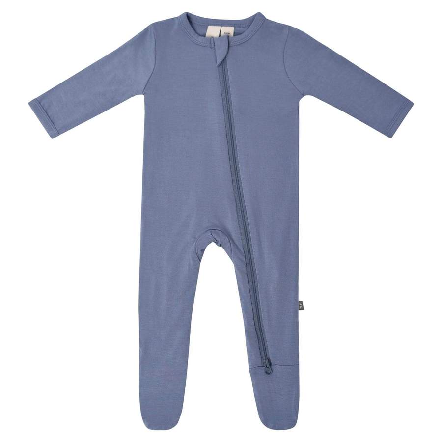 Kyte Baby Zippered Footie - Slate (6-12 months) - 1908SL3