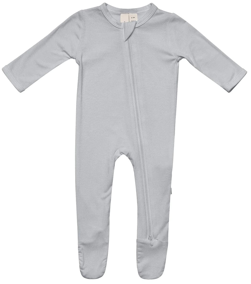 Kyte Baby Zippered Footie - Storm (0-3M) - 1908ST1