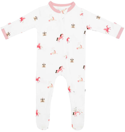 Kyte Baby Zippered Footie - Unicorn (6-12M) - 1911UN3