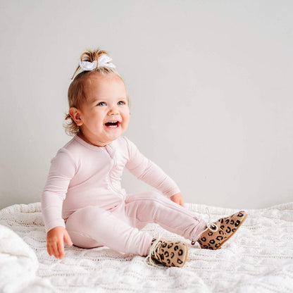 Kyte Baby Zippered Romper - Blush (0-3 months) - 1907BS1
