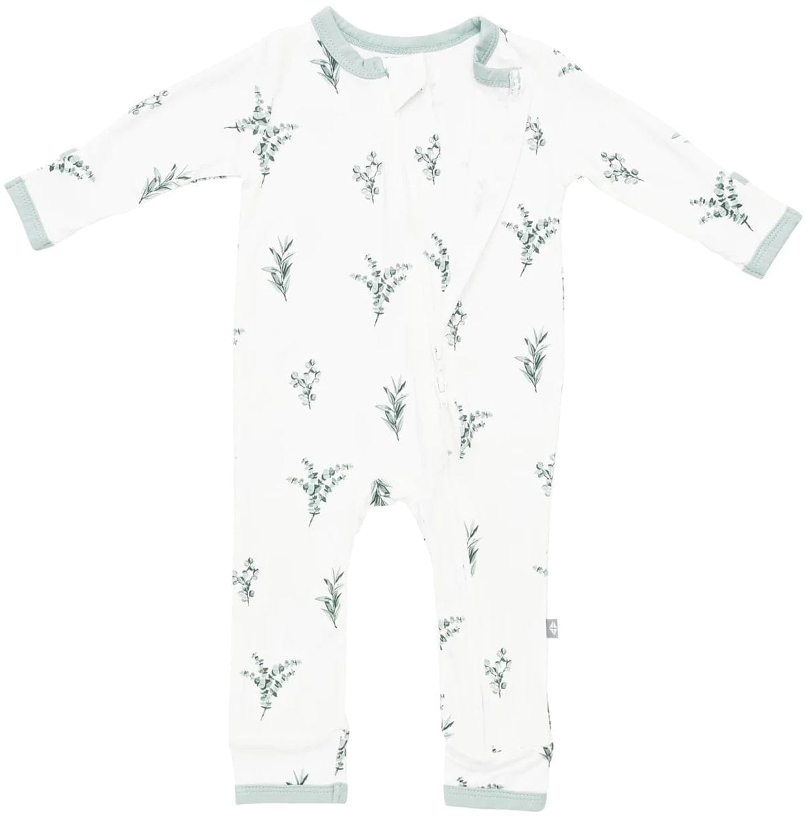 Kyte Baby Zippered Romper - Eucalyptus (3-6M) - 1910EU2