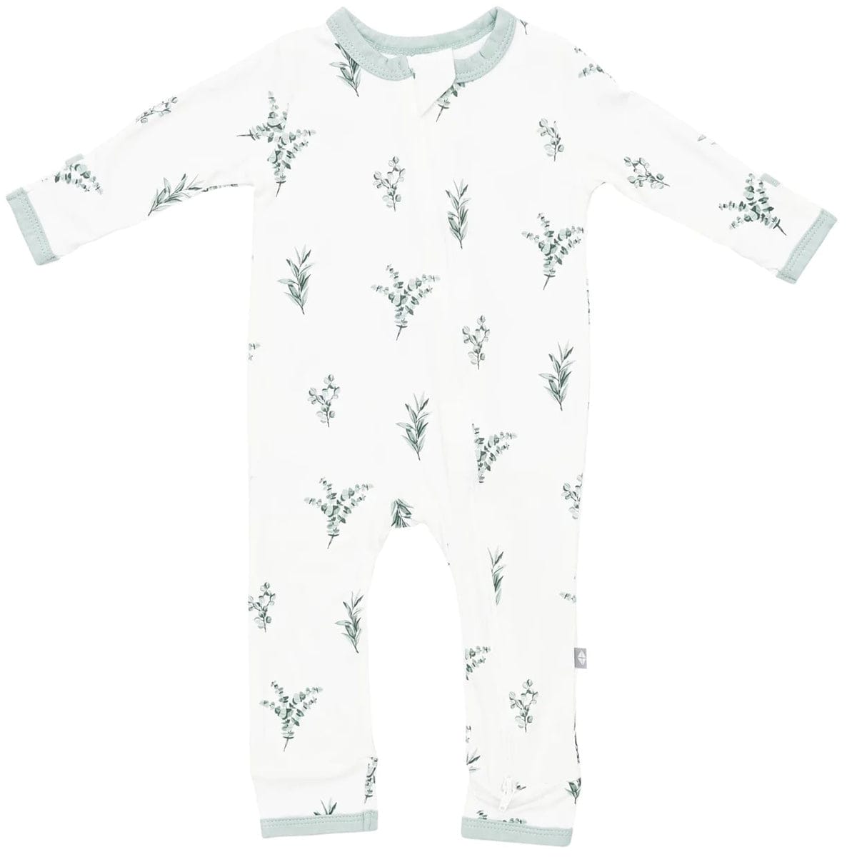 Kyte Baby Zippered Romper - Eucalyptus (3-6M) - 1910EU2